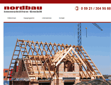Tablet Screenshot of nordbau-immobilien.de